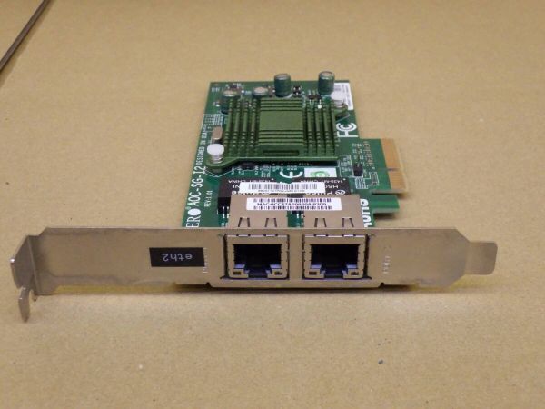C02209#全国配送230円 動作確認済み Supermicro AOC-SG-I2 2ポート 1Gb E157872 ネットワーク アダプター拍卖