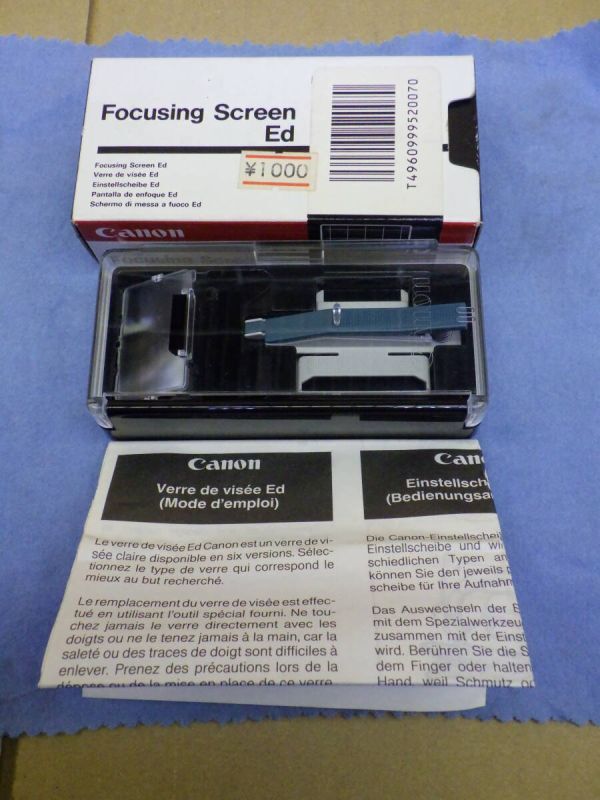 D658#全国配送230円 動作確認済み 未使用在庫品 Canon FOCUSING SCREEN Ed フォーカシングスクリーン 方眼タイプ拍卖