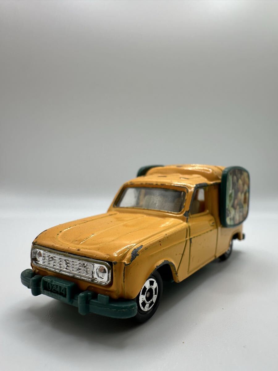 トミカ No.F12 ルノー4 フルゴネット(LA FRUITERIE / フルーツ店仕様)1/57 TOMY / 日本製 デカール付き・後部ドア開閉 箱無し 希少拍卖