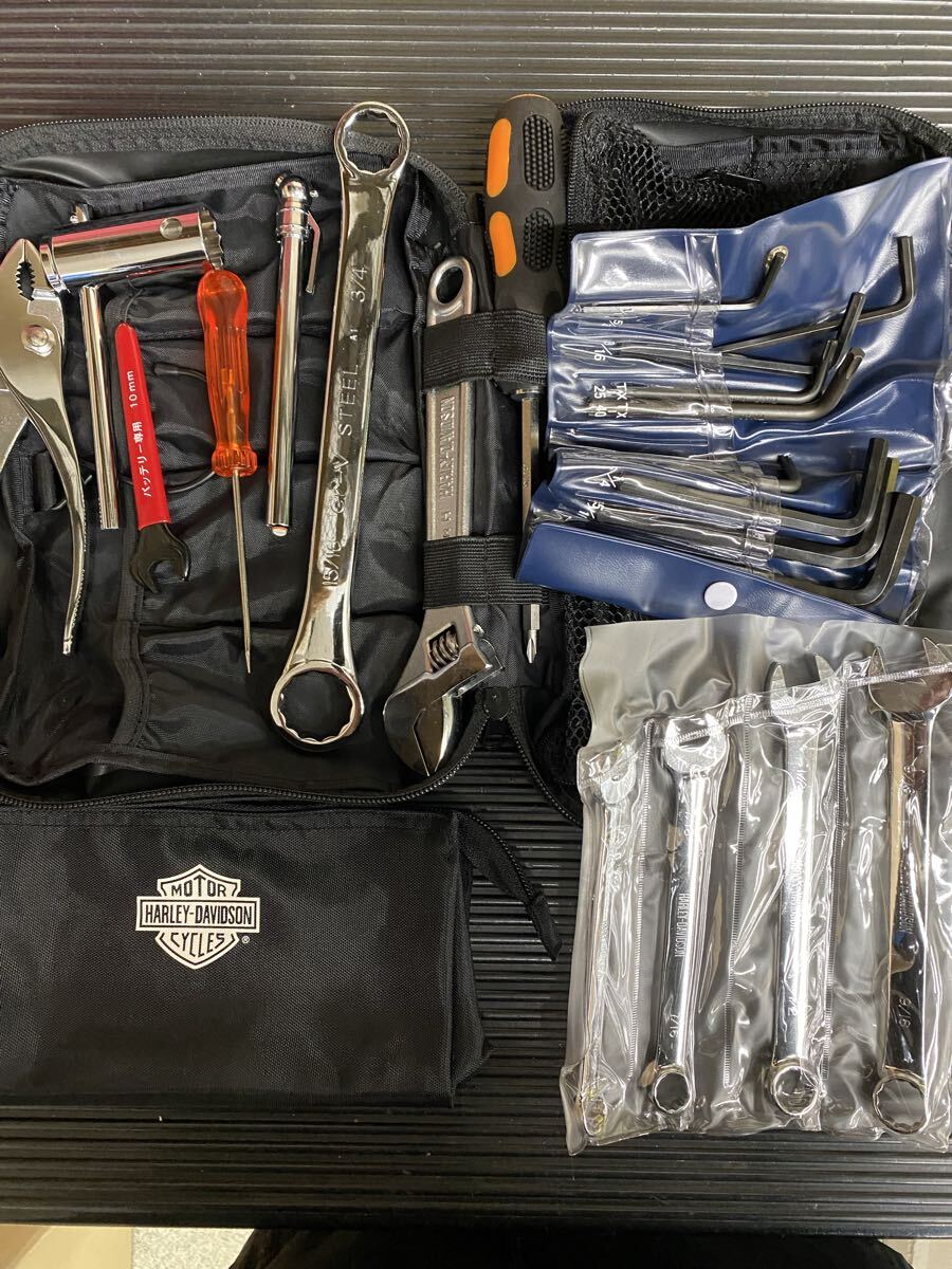ハーレー 純正 車載工具 インチ インチ工具 セット 工具セット ツールバッグ ツール スナップオン マックツール拍卖