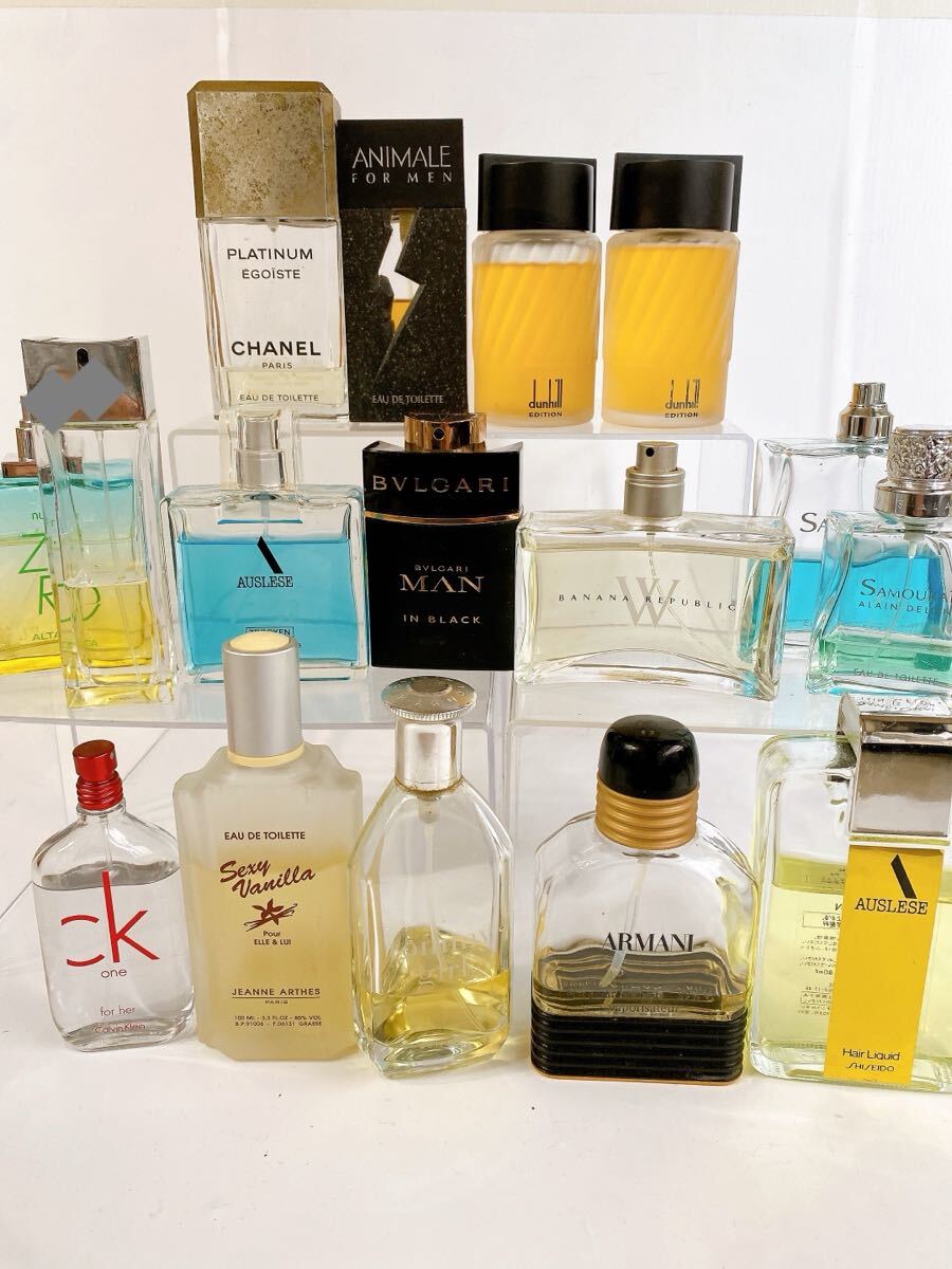 7CHANEL【1スタート】メンズ香水 BVLGARI dunhill AUSLESE CHANEL CK TOMMY ARMANI 中古香水まとめ拍卖