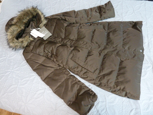 *104* 新品タグ付き UNIQLO ユニクロ カーキ Down Collection ミリタリー調 ダウン コート レディース S 定形外1350円発送 同梱OK拍卖