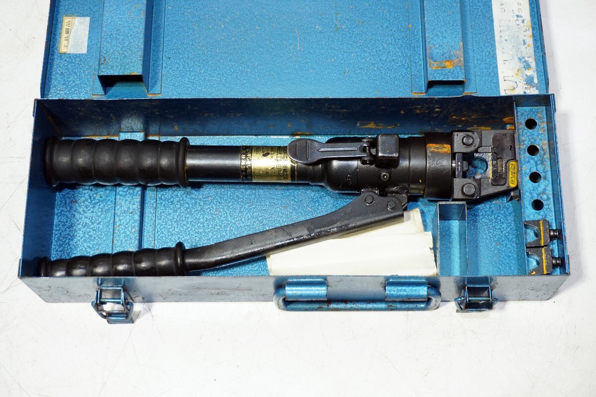 80☆IZUMI 泉精器 屋内配線用電線接続工具 手動油圧式工具 EP-38 圧着機 ケース付き◇3D-588拍卖