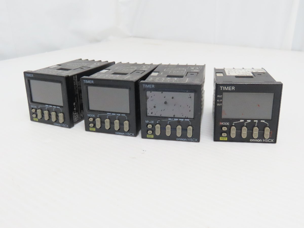 60☆OMRON オムロン H5CX-AD デジタルタイマー ジャンク 4個セット☆1113-708拍卖