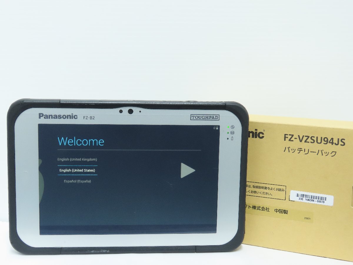60☆Panasonic パナソニック FZ-B2B502KBJ TOUGHPAD FZ-B2 バッテリー新品 初期化済☆1117-460拍卖