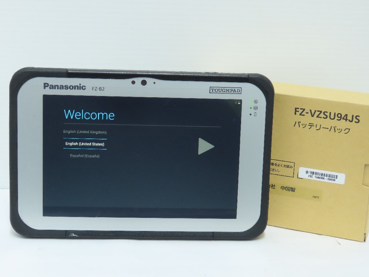 60☆Panasonic パナソニック FZ-B2B502KBJ TOUGHPAD FZ-B2 バッテリー新品 初期化済☆1117-461拍卖