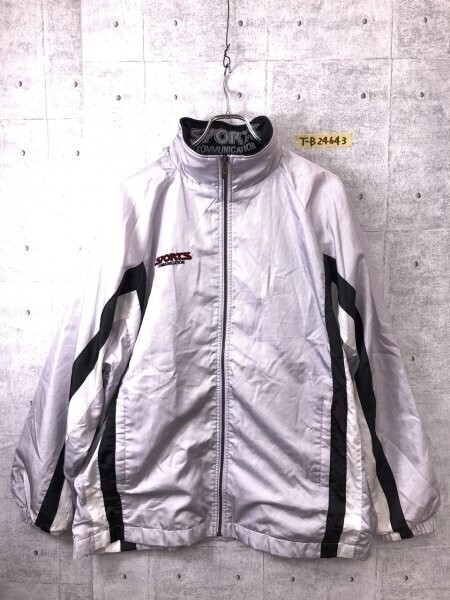 SPORTS COMMUNICATION MIZUNO ミズノ メンズ 裏メッシュ ウィンドブレーカー フード収納 白黒拍卖