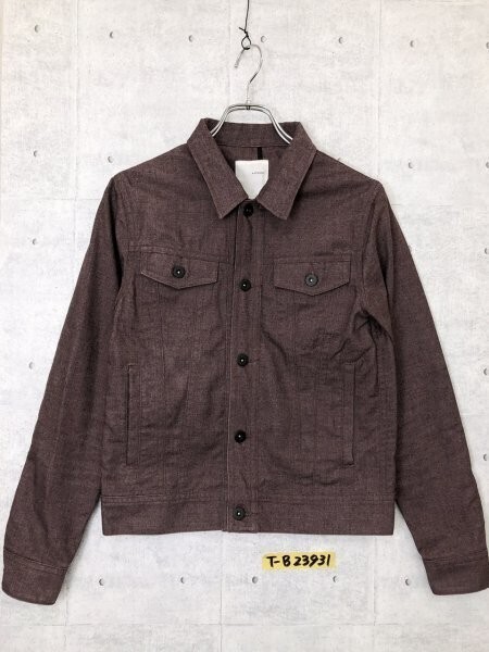 STUDIOUS ステュディオス メンズ ダブルポケット ジャケット S 小豆色拍卖