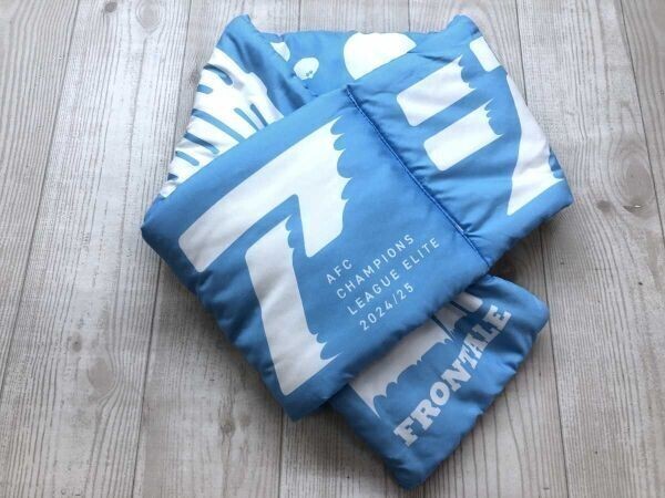 川崎フロンターレ スポーツ サッカー AFCチャンピオンズリーグエリート2024/25 ACL戦限定 泡 バブル 応援グッズ 中綿マフラー メンズ 水色拍卖