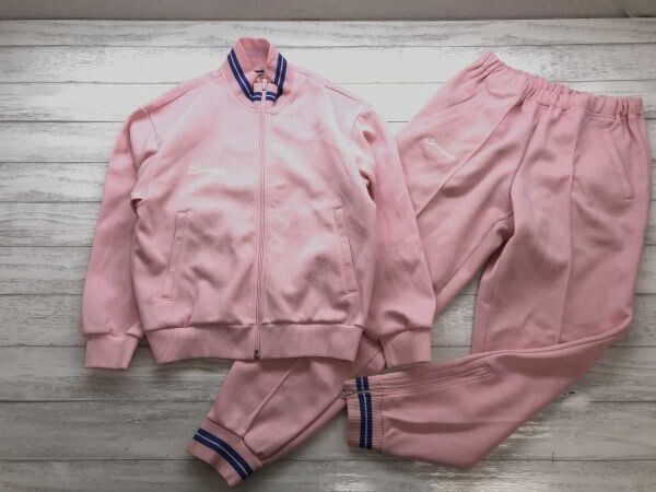CONVERSE コンバース ZETT ゼット オールド レトロ スポーツ 古着 ジャージ トラックスーツ 上下セットアップ レディース 日本製 S ピンク拍卖