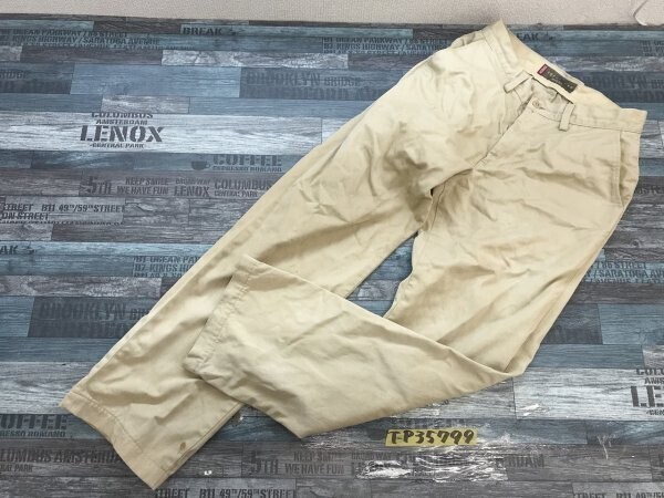 EDWIN KHAKI 503Z エドウィン メンズ 日本製 綿100% パンツ 29×33 ベージュ拍卖
