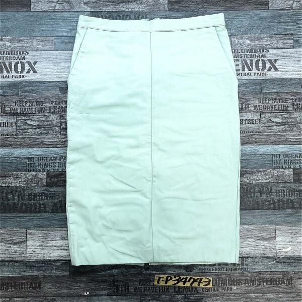 BEAUTY&YOUTH ビューティー&ユース ユナイテッドアローズ レディース バックスリット レザータイトスカート 36 ミント拍卖