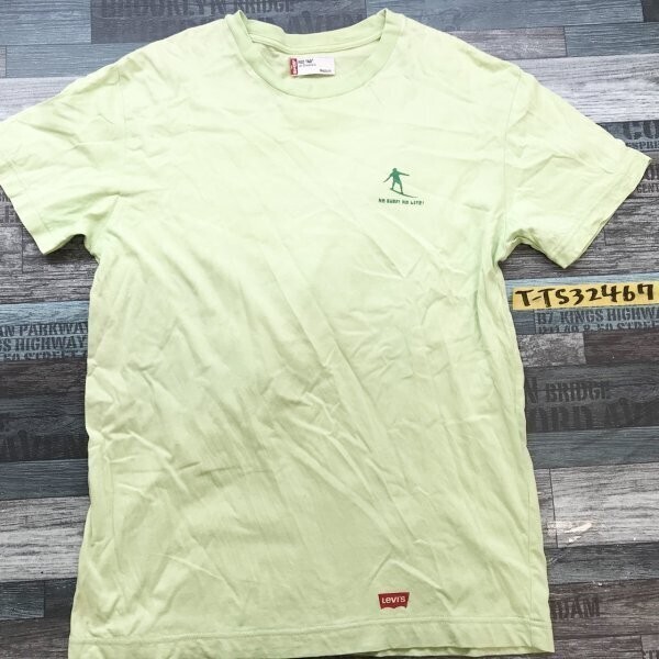 Levi's RED TAB リーバイス メンズ 両面プリント 半袖Tシャツ M ライトグリーン拍卖