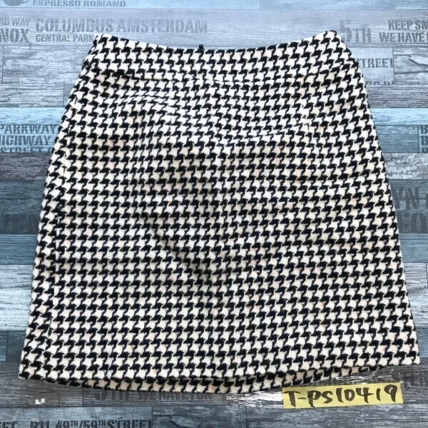 PROPORTION BODY DRESSING プロポーションボディドレッシング レディース 千鳥格子 裏地付き ウール混 スカート 2 白黒拍卖