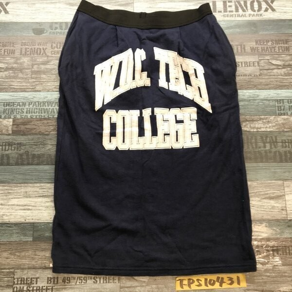 thridda レディース 日本製 コットン ミディ丈スカート 紺拍卖