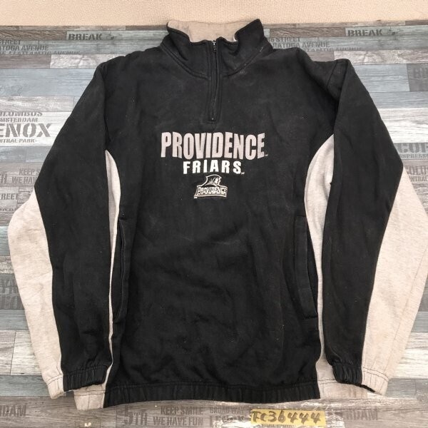 3 FOUR メンズ 裏起毛 ポケット付き ハーフジップ トレーナー 大きいサイズ XL 黒拍卖