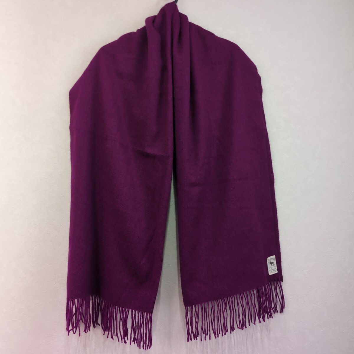 【送料無料 新品】HILLTOP BRAND ヒルトップ ブランド マフラー ストール 紫色 パープル PURPLE MADE IN SCOTLAND スコットランド製拍卖