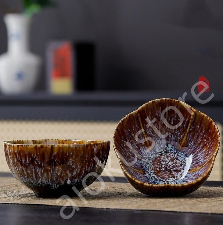 職人手作り 上質 抹茶茶碗 曜変天目茶碗 茶道具 お茶碗 茶道 茶碗 窯変天目茶碗 油滴天目 茶道具 茶器 工芸品 初心者 酒器##A05拍卖