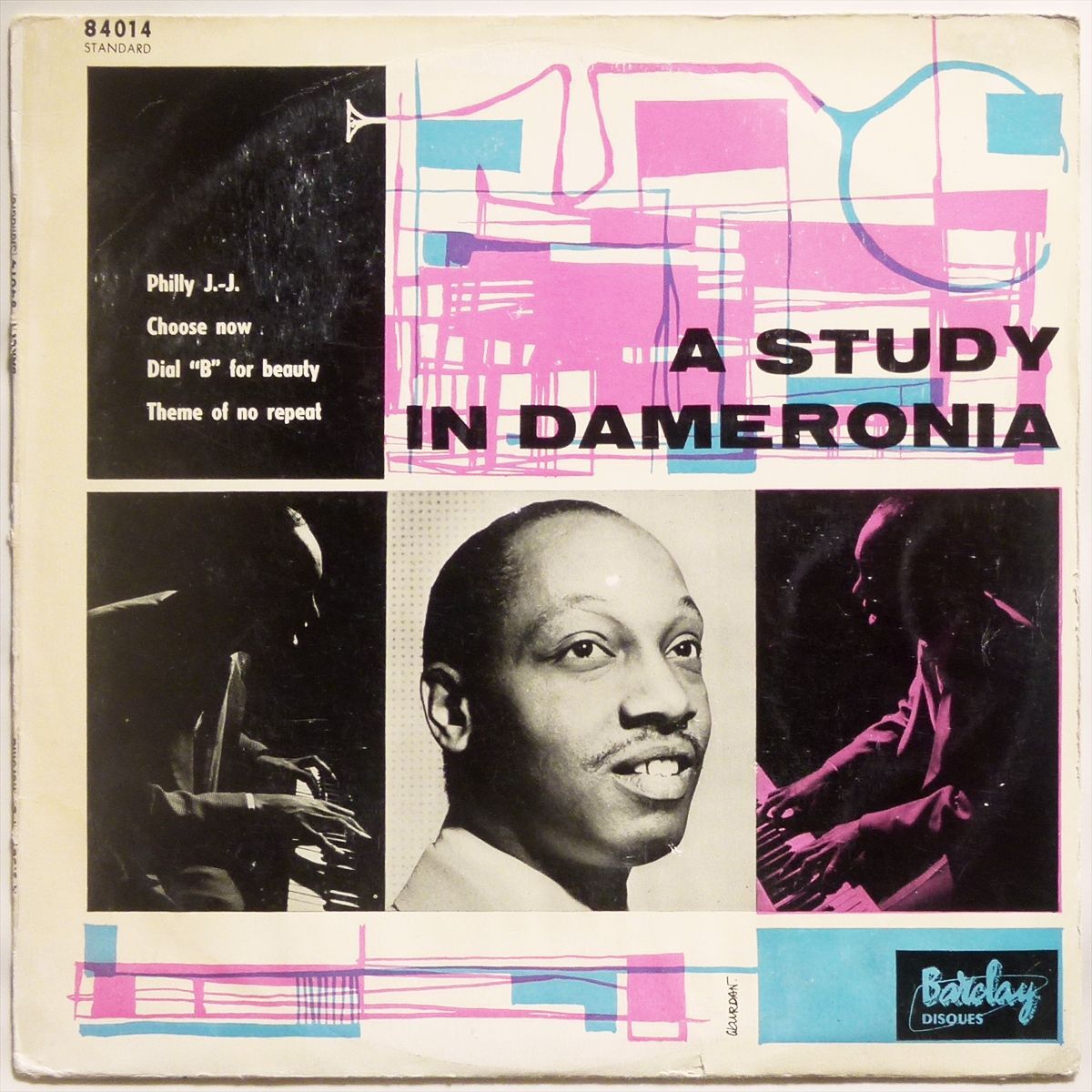 【フランス・オリジナル】STUDY IN DAMERONIA / Tadd Dameron★深溝/フラット・ディスク★拍卖