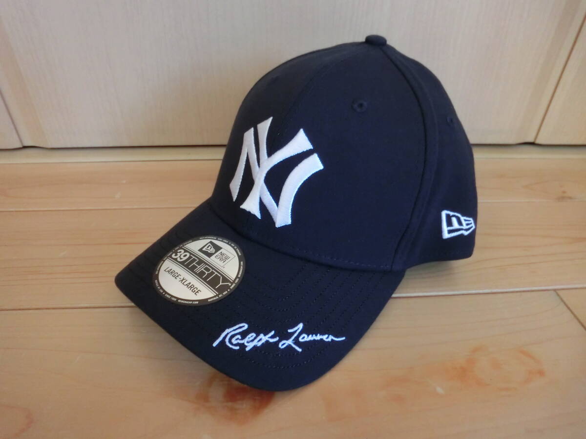 ラルフローレン ニューエラ ニューヨーク・ヤンキース コラボ キャップ (39THIRTYフィッテドモデルL/XLサイズ)拍卖