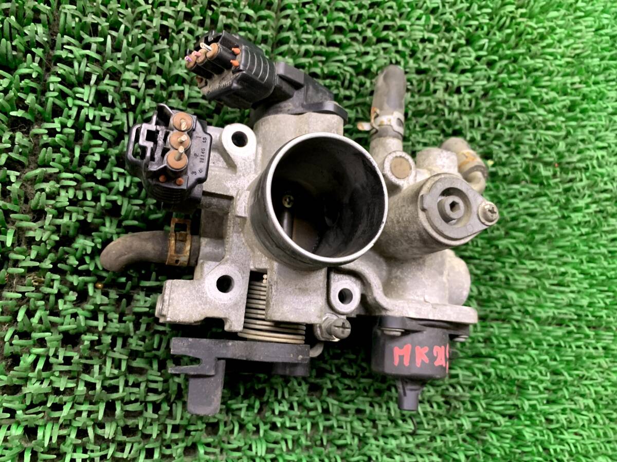 即決値段 動作OK Z2-2 スズキ パレット MK21S スロットルボディ スロットルバルブ スロットルチャンバー拍卖