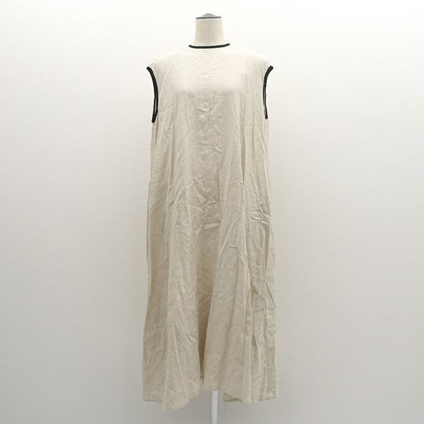 ★ アーバンリサーチ ノースリーブワンピース リネン ベージュ サイズM タグ付き DR35-26T107 (0220535486)拍卖