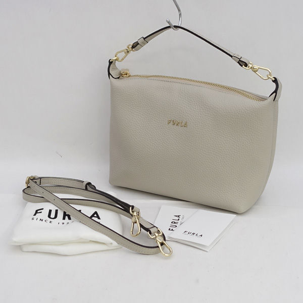 ★ フルラ ソフィー 2wayバッグ レザー アイボリー EK62YE0 (0220537692)拍卖