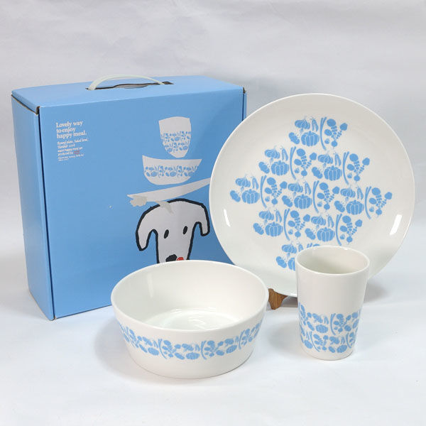★ EAON WAONくん 洋食器 ワオンくん 非売品プレートセット(タンブラー・ボウル・大皿) (0220539585)拍卖