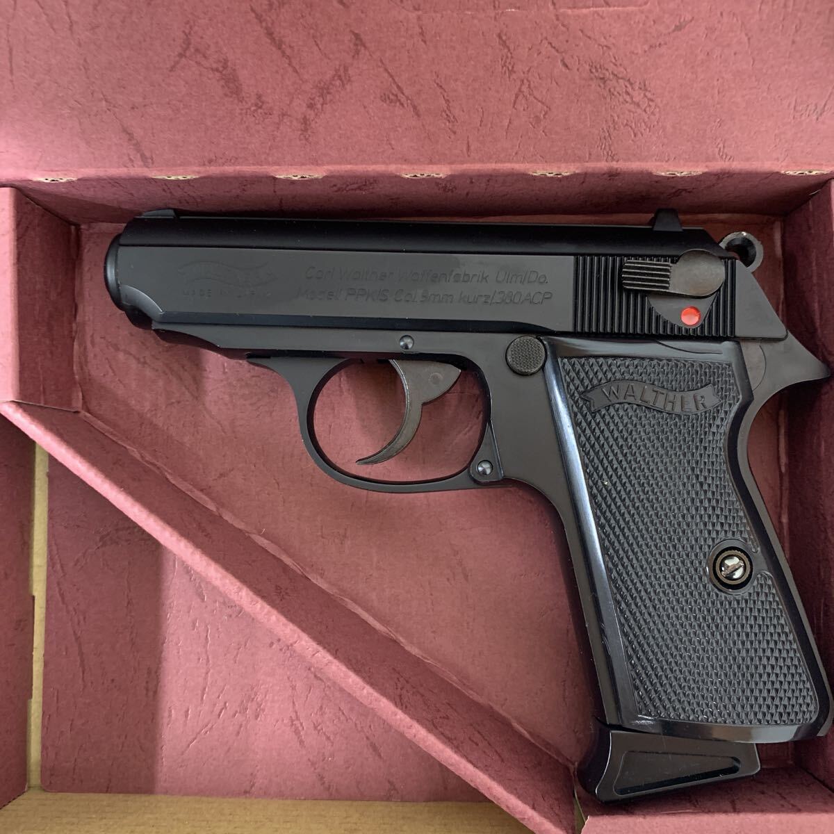 1円〜 訳あり 未使用品 マルゼン ワルサー ニューPPK/S ブラックモデル ガスガン トイガン拍卖