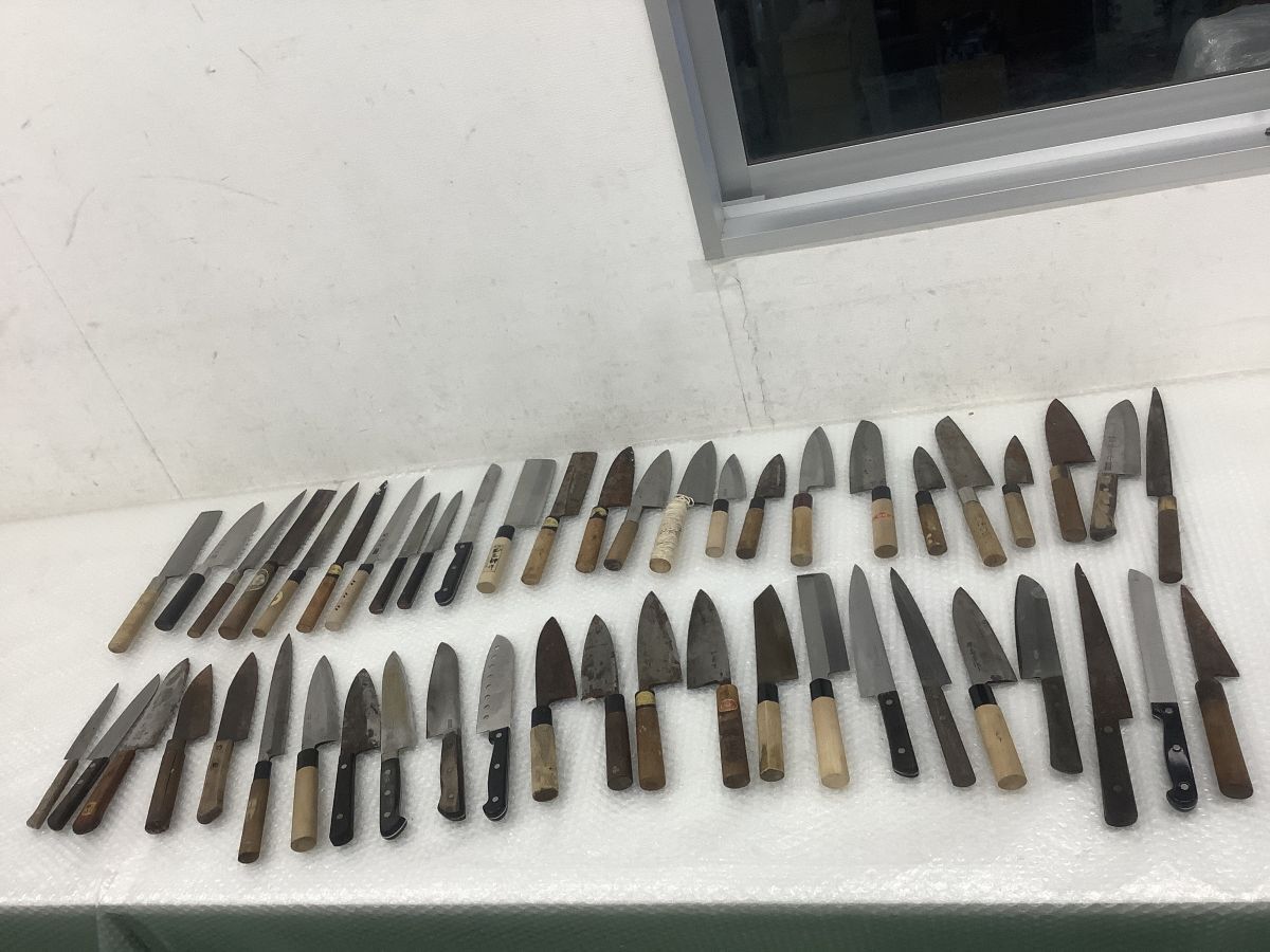 D719-100【和包丁 刺身包丁まとめ】②庖丁/堺高秀/義宏/兼守/堺広尚/小山/堺竜神/鶴重/孫六/千代子/玉三郎/忠雄/ずぼらや/他在銘ありt拍卖