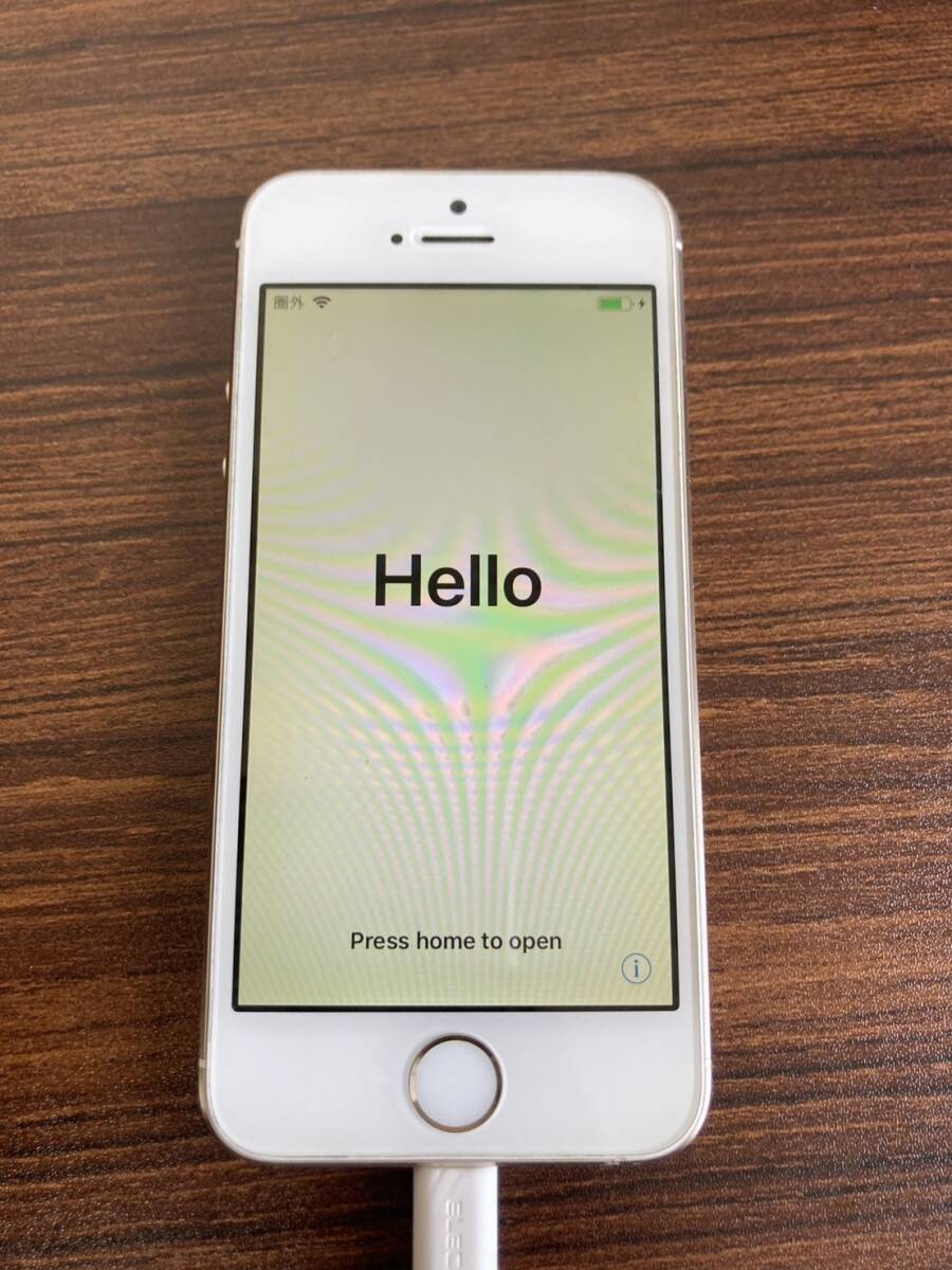 ▲営NA076-60M iPhone 5S / A1453 / ゴールド / 初期化済み / 利用制限〇 / アクティベーションロック未解除 / o拍卖