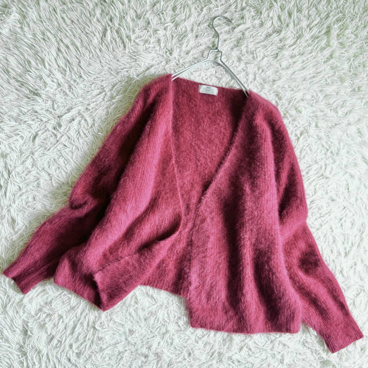 ⑤ ジャーナルスタンダード レリューム relume ラクーン ほわほわ カーディガン 大きいサイズ フリー拍卖