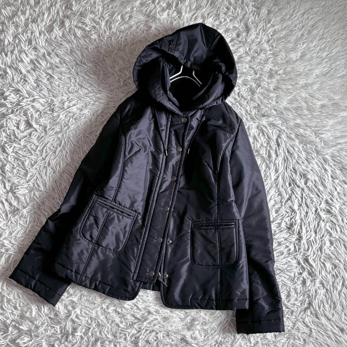 ⑤ ワールド インテレクション 軽量 中綿 フーディ 2WAY ジャケット アウター 38拍卖