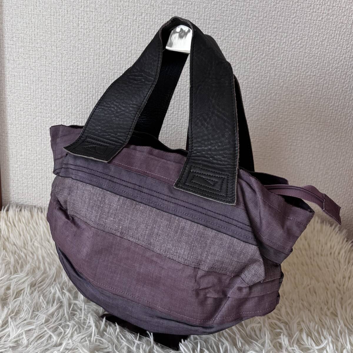 ③ 未使用 カグラヤ Kaguraya 畳縁 レザー コンビ バッグ拍卖