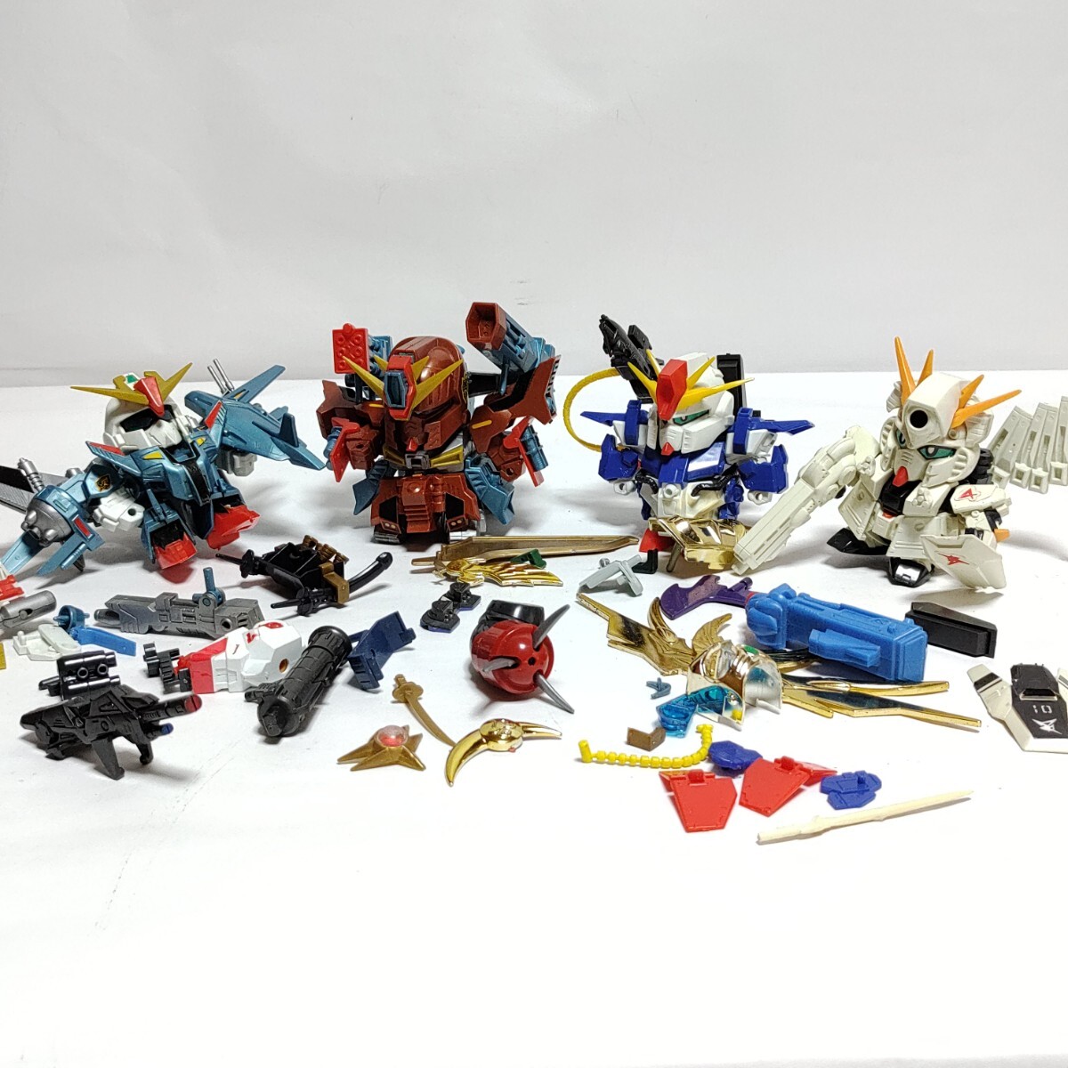 元祖SDガンダム スターガンセイヴァー スターガンパンツァー フルアーマーZZ 当時物 プラモデル GUNDAM フィギュア セット 部品 パーツ拍卖