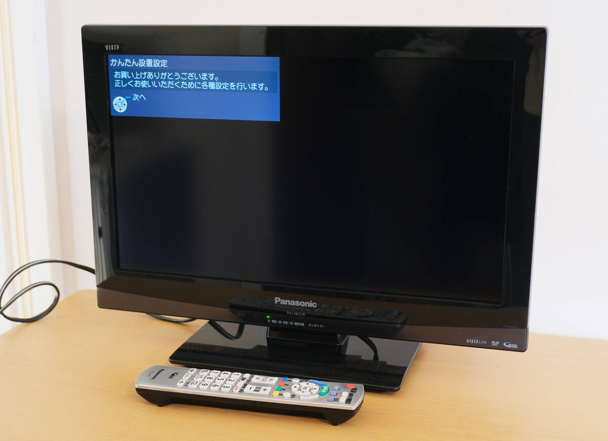 Panasonic 19インチ液晶テレビ TH-L19C3-K 動作確認済み 2011年製 送料込み拍卖