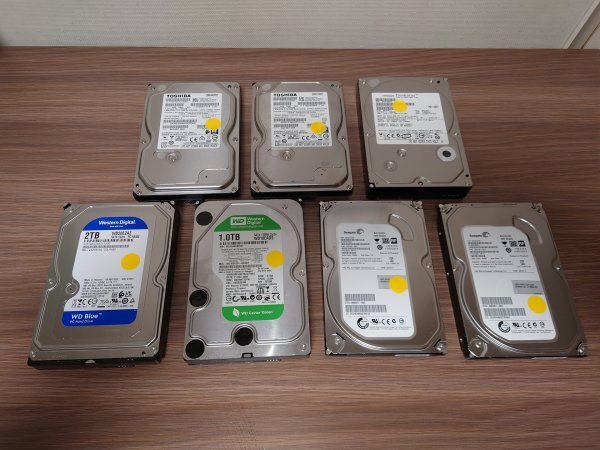 【ジャンク扱い】WD20EZAZ/他/HDD/7個セット拍卖