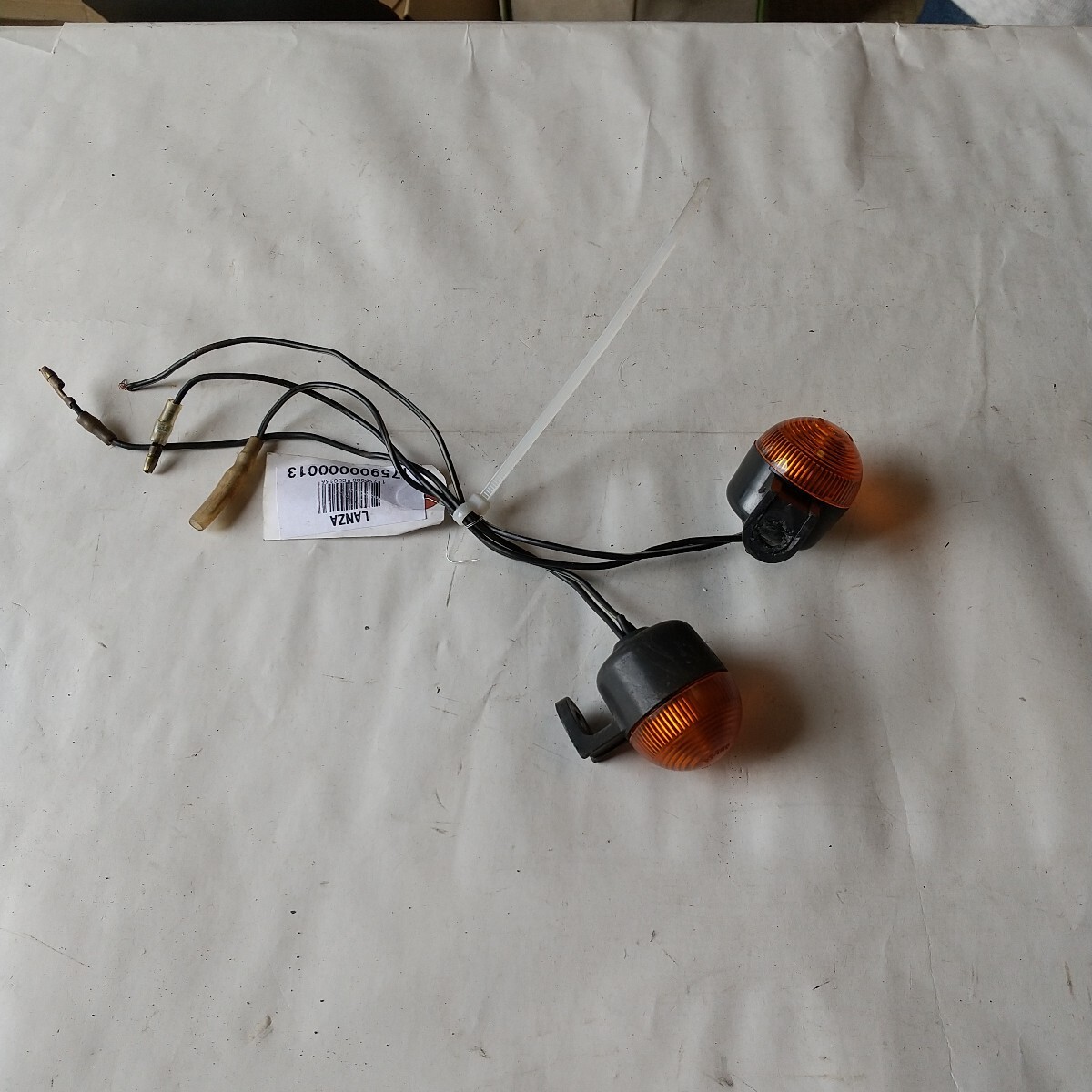 No.857 オートバイ ミニウィンカーセット 左右セット オレンジレンズ拍卖