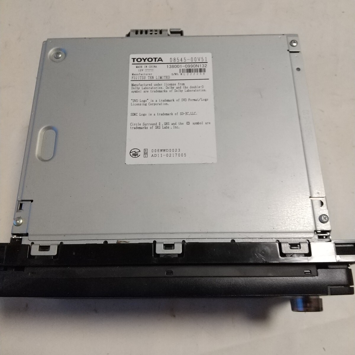 925 TOYOTA カーナビ 型番08545-00V51拍卖