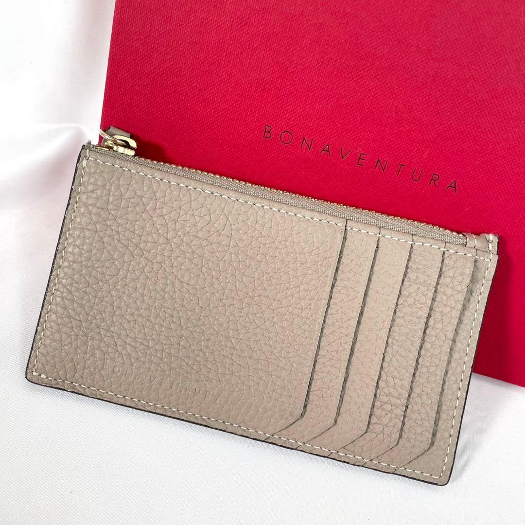 未使用に近い BONAVENTURA ボナベンチュラ フラグメントケース 箱付き 現行品 シュリンクレザー 本革拍卖