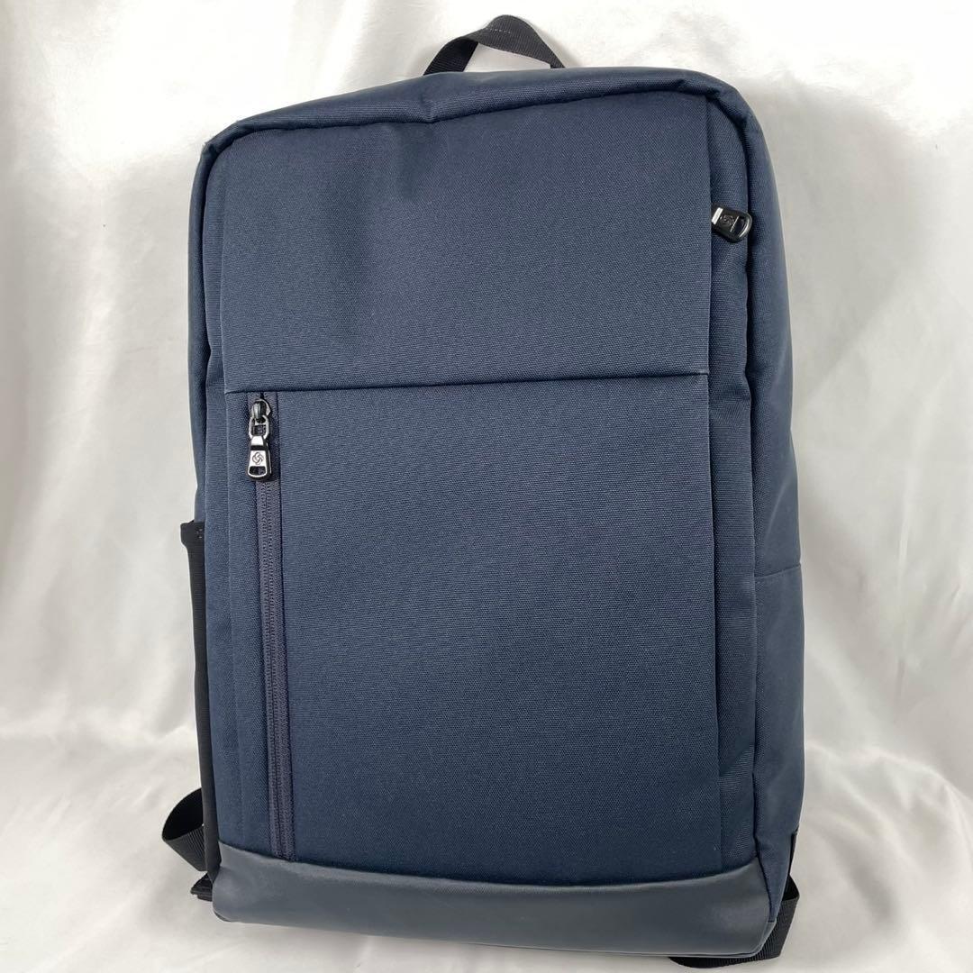 美品 Samsonite サムソナイト リュック バックパック ビジネス ナイロン ネイビー ノートPC収納 キャリーケースセットアップ拍卖