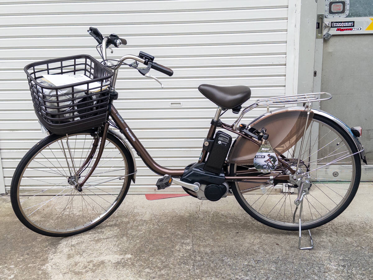 3Q売切!税無し◇【極上美品】パナソニック 電動アシスト自転車 ビビ・DX BE-FD632T◆未使用に近い◆◆1108-1拍卖