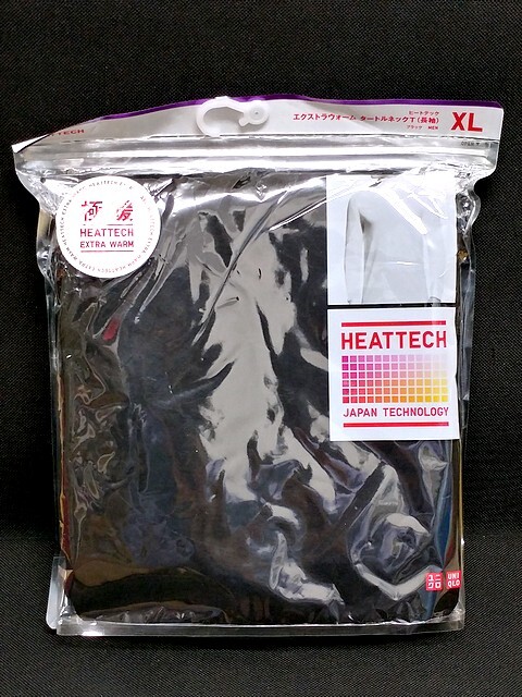 3Q売切!税無し☆ユニクロ★ヒートテック★エクストラウォーム★タートルネックT(長袖)★XL(104-112cm)★ブラック★極暖★現状★1104-3拍卖