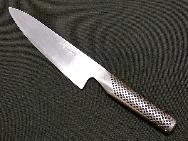 3Q売切!税無し☆GLOBAL★グローバル★牛刀?★御料理包丁★約200mm★刃物★調理器具★現状★現品限り★1111-4拍卖