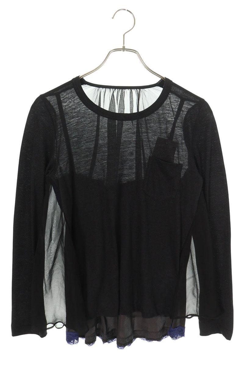 サカイ サイズ:2 12-01712 キャミソールドッキング長袖カットソー 中古 BS99拍卖