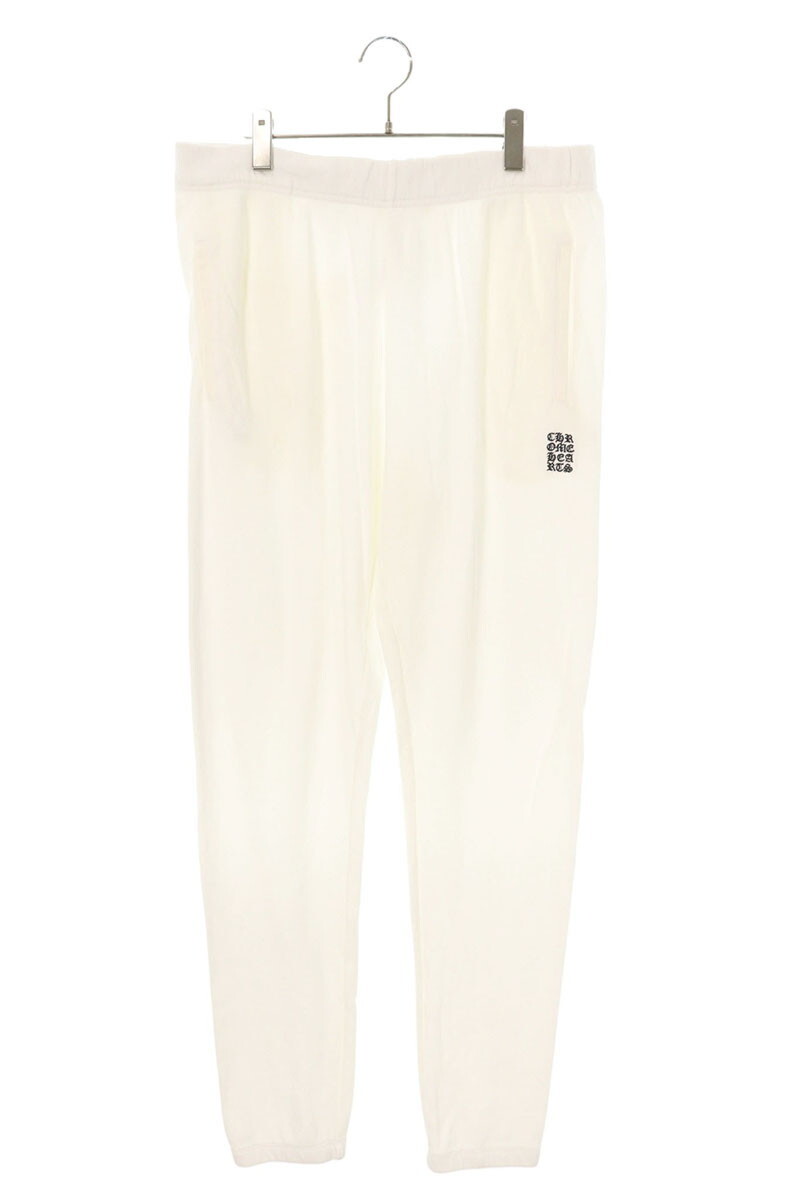 クロムハーツ サイズ:L Y NOT CHクロスロゴ刺繍スウェットロングパンツ 中古 FK04拍卖