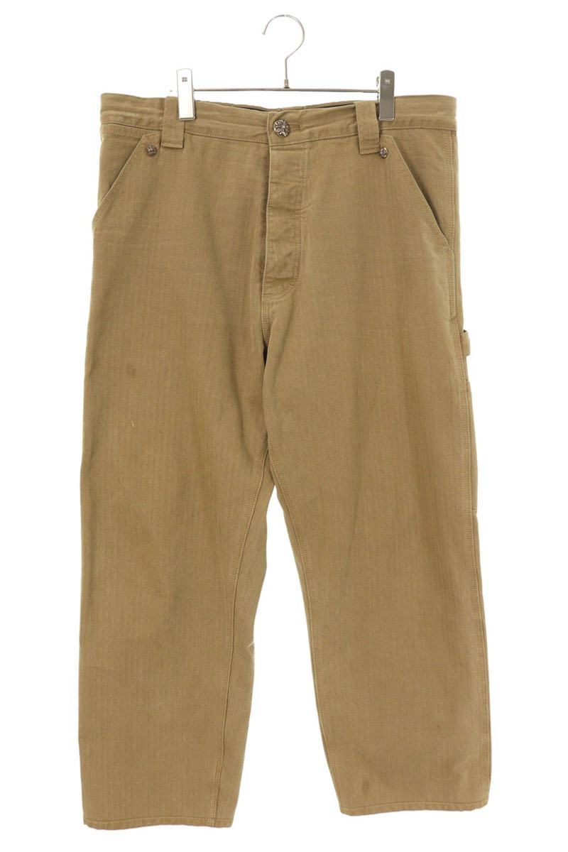 クロムハーツ サイズ:34インチ CARPENTER カーペンターヘリンボーンロングパンツ 中古 FK04拍卖