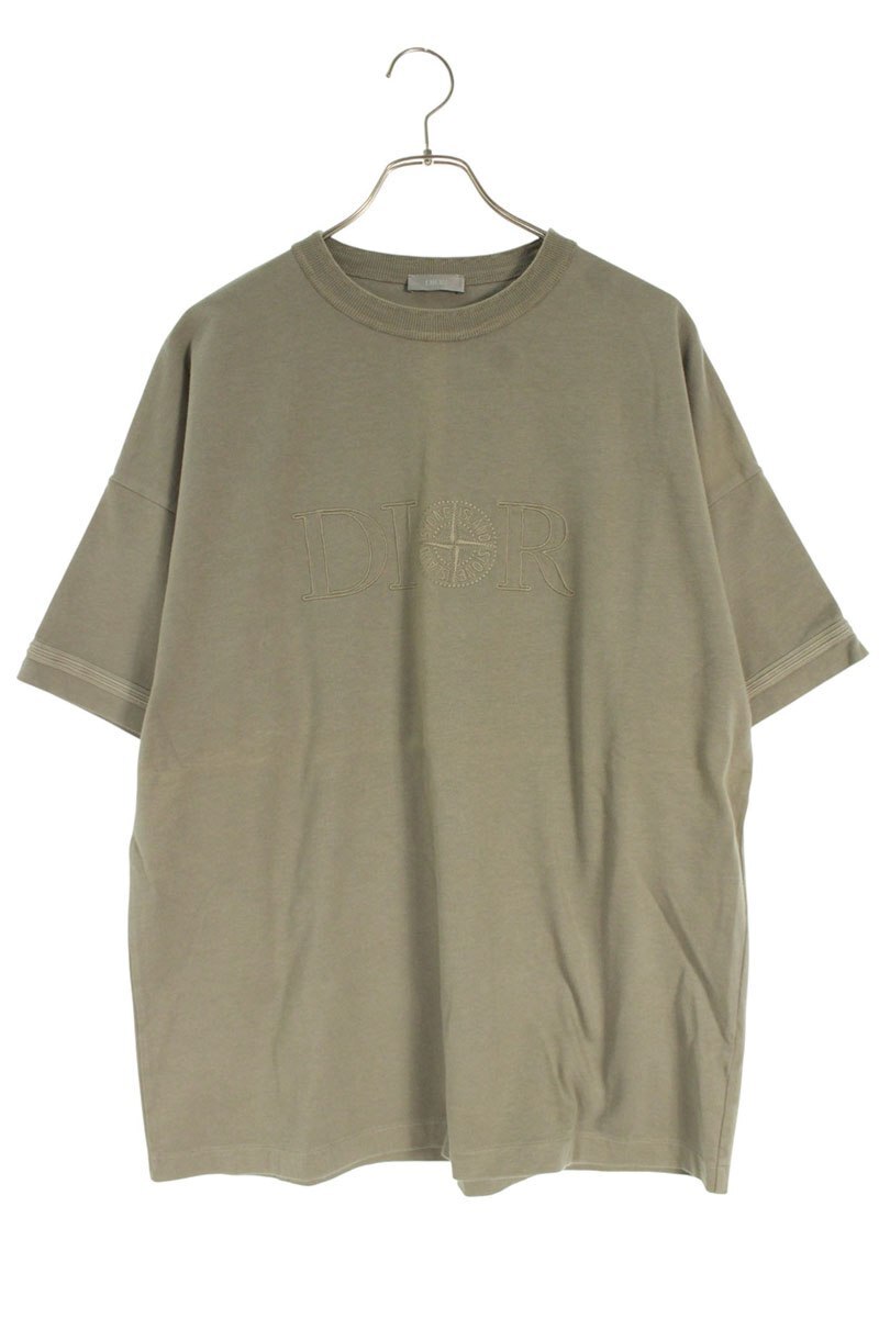 ディオール ストーンアイランド サイズ:M 24AW 493J638A0554 フロント刺繍オーバーサイズTシャツ 中古 SB01拍卖