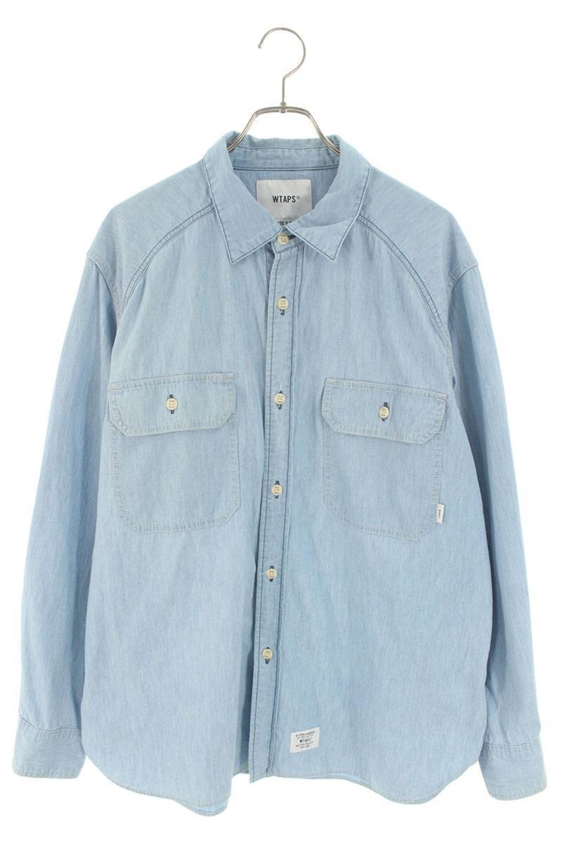 ダブルタップス サイズ:3 242WVDT-SHM02 シャンブレー長袖シャツ 中古 BS99拍卖