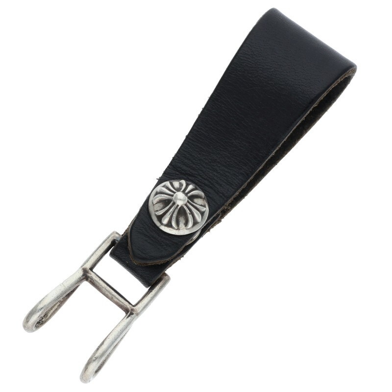 クロムハーツ BELT LOOP クロスボールボタンレザーベルトループ 中古 GZ11拍卖